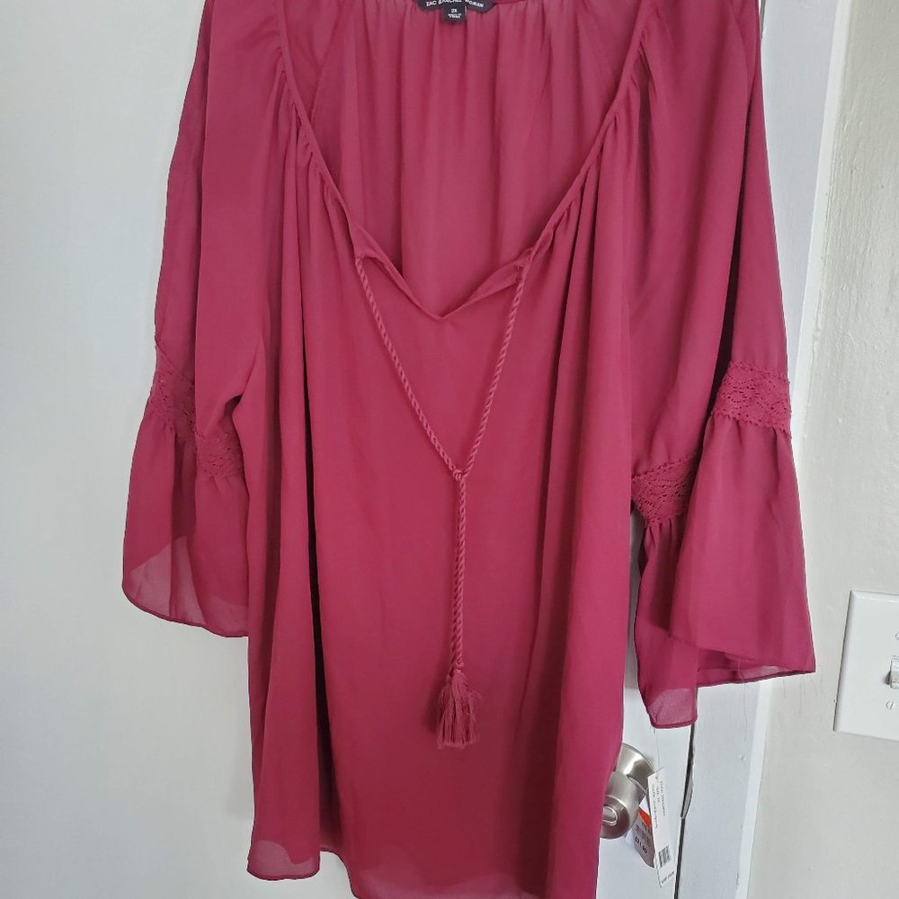 Burgandy Blouse